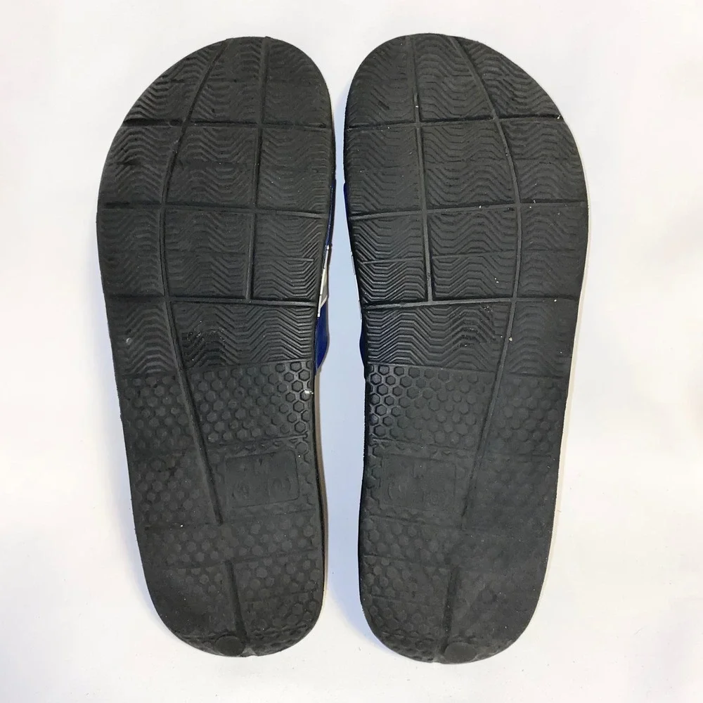 Indianapolis Colts NFL Logo Slide Sandals Flip Flops M 9-10 Blue‎ Black